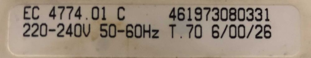 Programator pralki whirlpool , pralka EC 4774.01 C