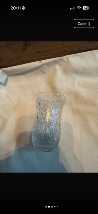zestaw szklanek kryształowych (5 sztuk) 10 cm