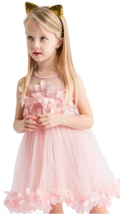 3d цветы платье для девочки