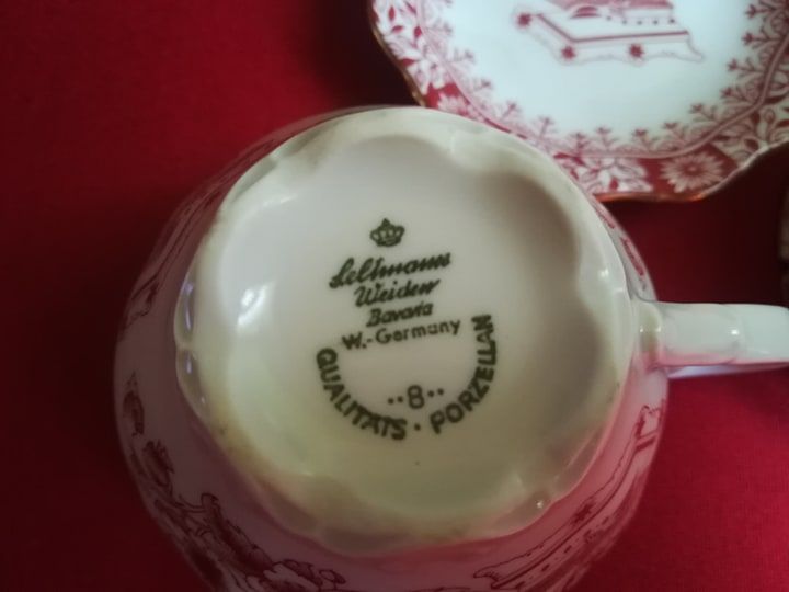 Piękny ,unikatowy komplet Bawarskiej porcelany.