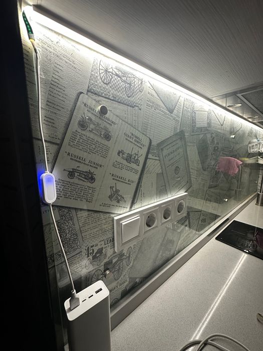 USB Лента Диодная / Сенсорная / COB / 3 Метра / Холодный Свет