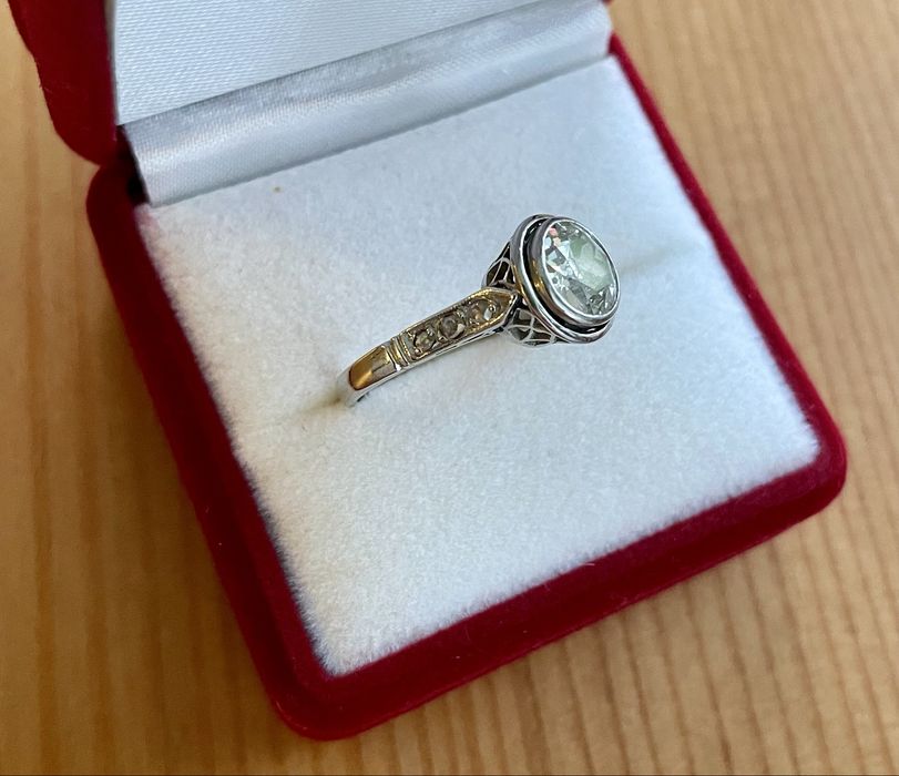 TO TEN! Certyfikat! Pierścionek platyna naturalny diament 1,25 ct