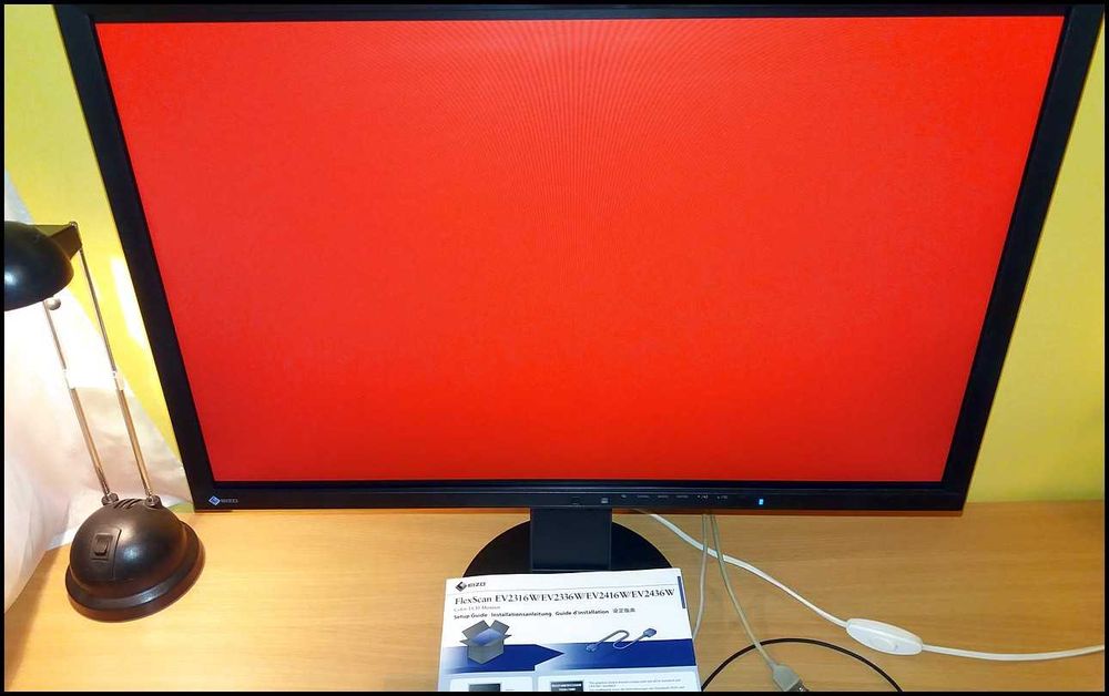 Profesionalny Monitor EiZO FlexScan EV2436W + Uchwyt Stojak Pivot 180° VESA 100x100 EcoView LED IPS 16:10 1920x1200 WUXGA PaperMode Wbudowane Głośniki