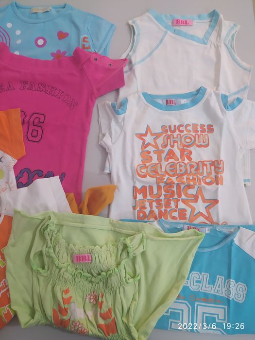 T-shirts menina 4/6 anos