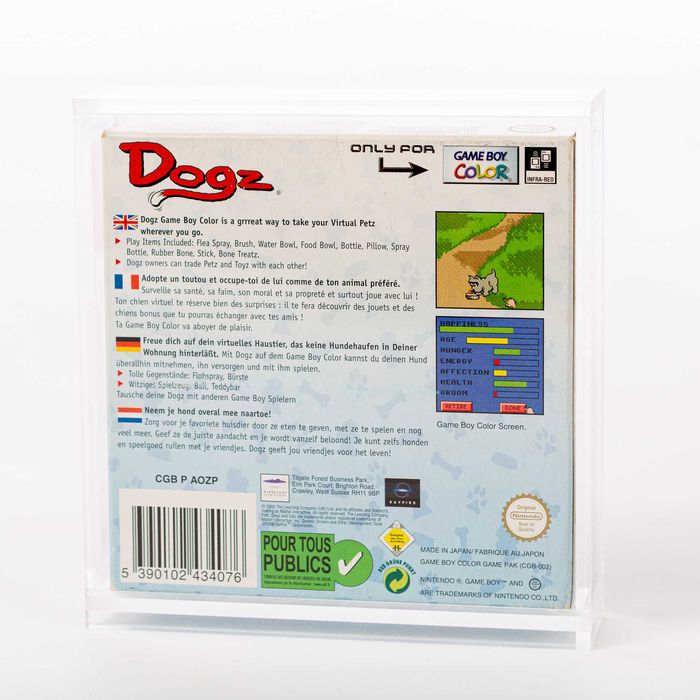 Caixas em acrilico para jogos Gameboy