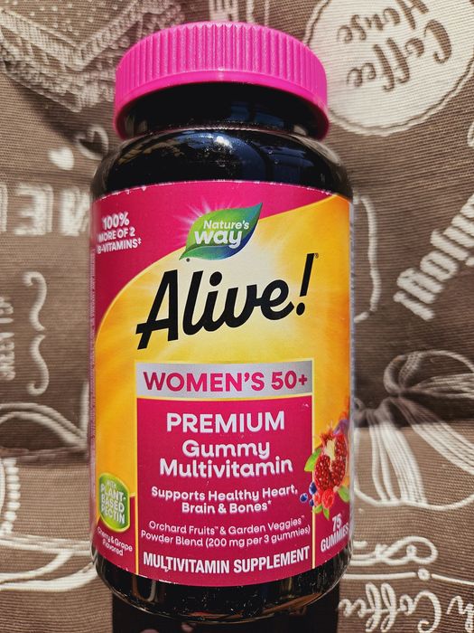 Alive преміум мульти вітаміни для чоловіків жінок та 50+ желейки