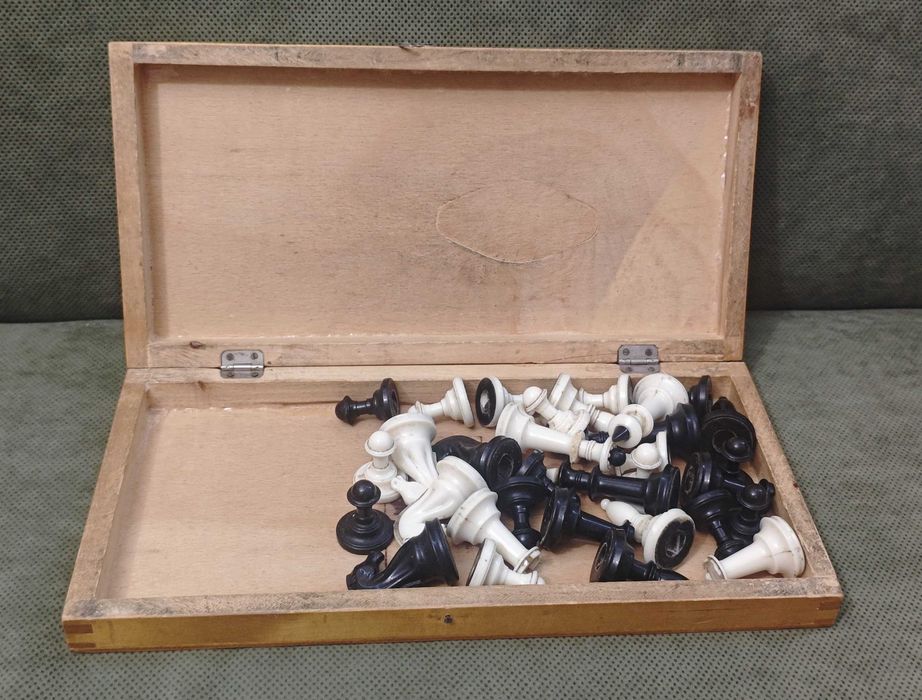 Шахматы-шашки СССР, 1975г., 37х37см