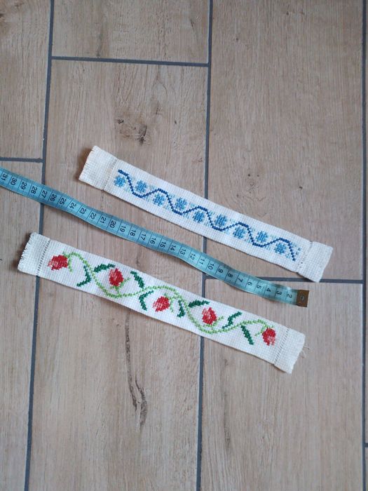 zakładki do książek - haft krzyżykowy - handmade - 2 sztuki