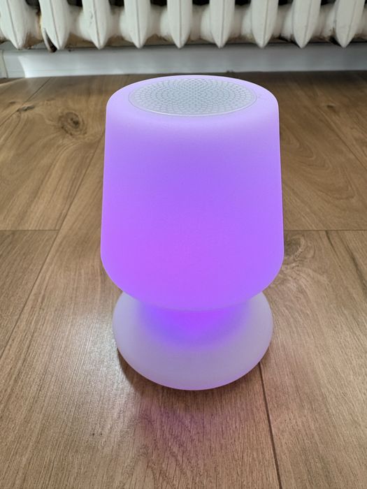 Lampki nocne LED RGB z głośnikiem Bluetooth + Pilot (2 sztuki)