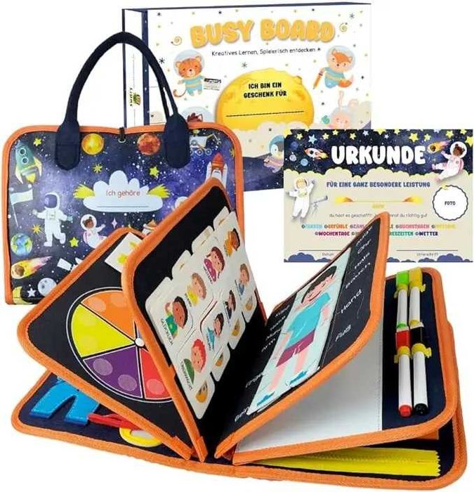 Teczka Filcowa edukacyjna Busy Board Montessori