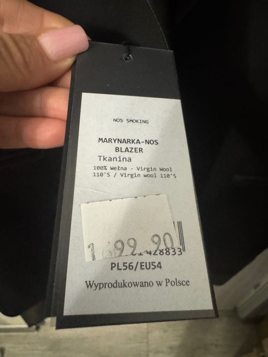 Smoking Garnitur LAVARD Nowy z metkami