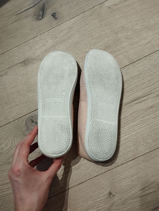 Różowe baleriny półbuty trampki espadryle 38