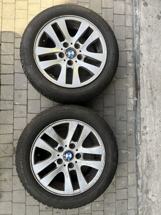 Oryginalne felgi BMW 16” + opony zimowe Pirelli RunFlat 205/55 R16 – komplet 4 szt.