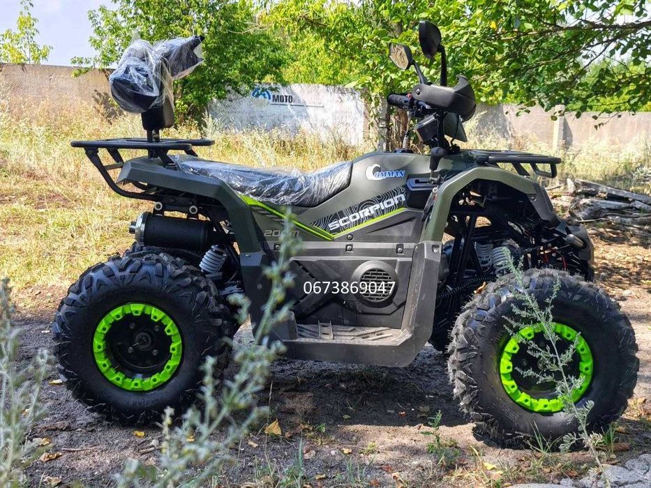Квадроцикл Comman Scorpion 200M Навантаження -300 кг 13 к.с. Лебідка Фаркоп Доставка безкоштовна Різні кольори Кредитуємо!