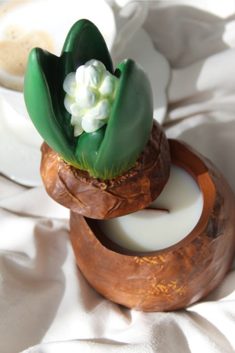 Свічка-гіацинт ручної роботи