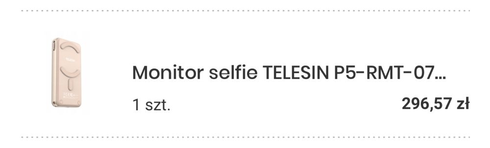 Monitor selfie TELESIN P5-RMT-07