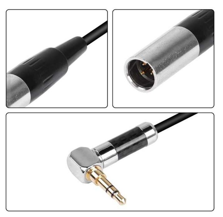 Kabel 2xmini XLR na jack 3,5 mm 50cm CERRXIAN