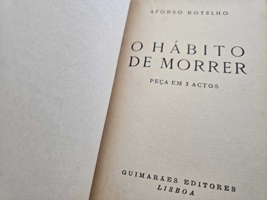 O Hábito de Morrer - Afonso Botelho