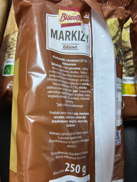 13 x Markizy o smaku kakaowym firmy Biscotto
