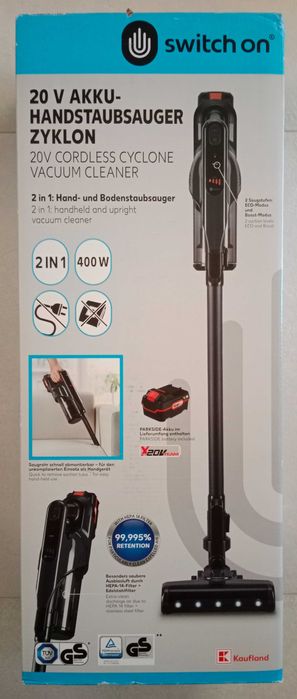 Akumulatorowy odkurzacz ręczny cyklonowy SWITCH ON SOHAZ 20 A1, NOWY