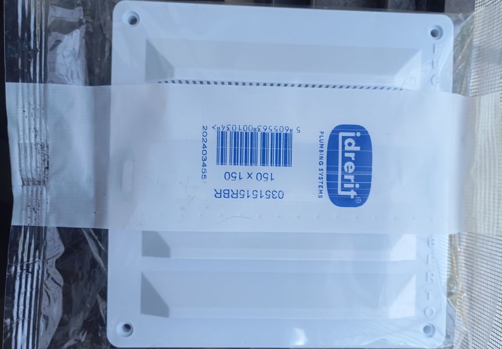 Extractor de Ventilação Aslo Electric + grelha Idrerit 150x150 – Novo