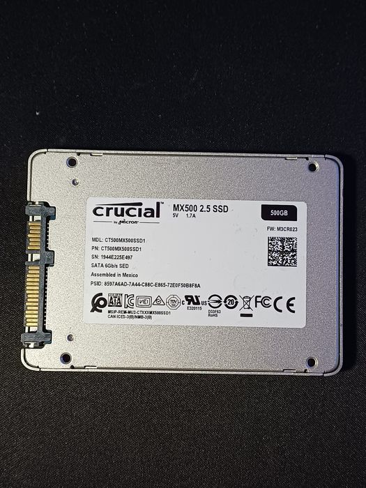 Dysk Crucial 500GB SSD MX500 2.5