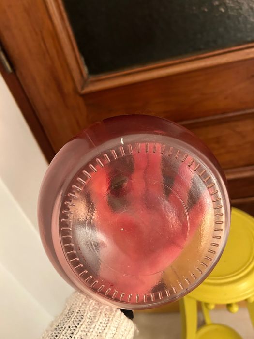 Frasco vidro com rosa