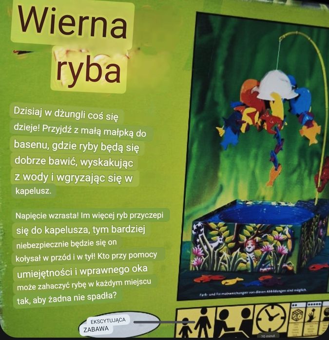 Gra w spadające rybki na koordynację