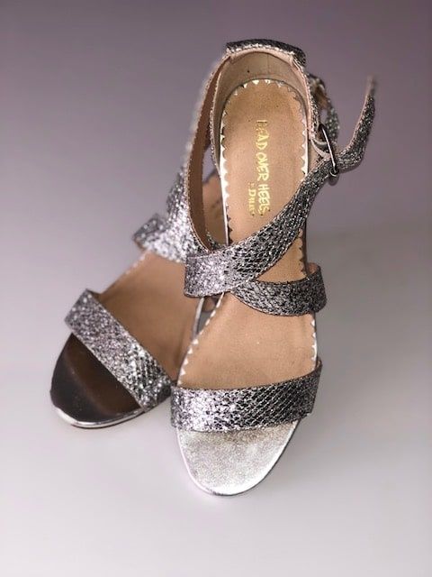 Туфли (сандалии) Head Over Heels и Dunes серебро Silver Glitter, 37 р.