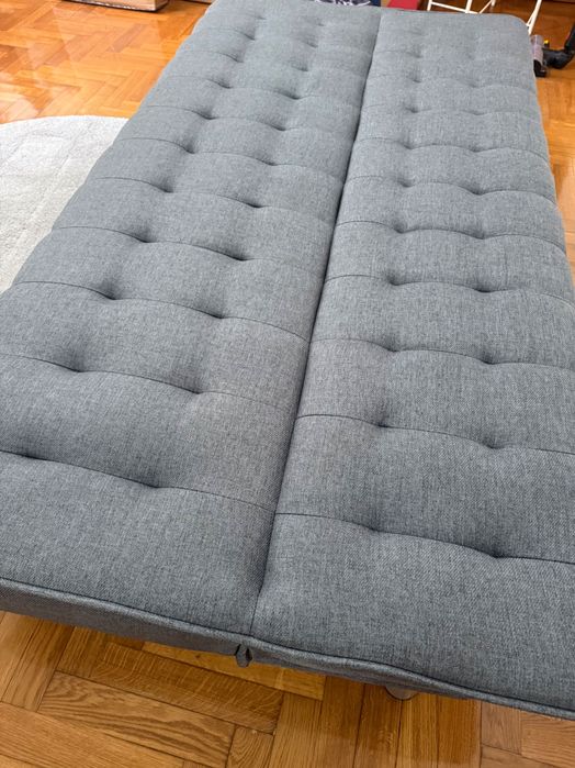 Sofá cama cinza Click Clack Kasa