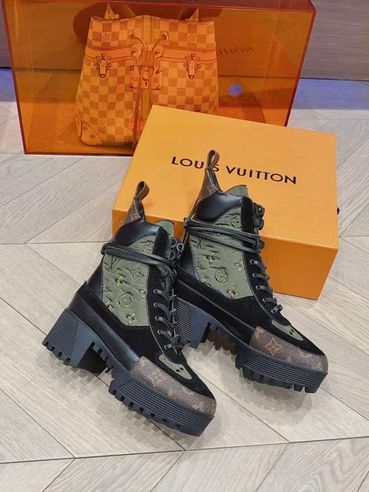 Botki Louis Vuitton Khaki