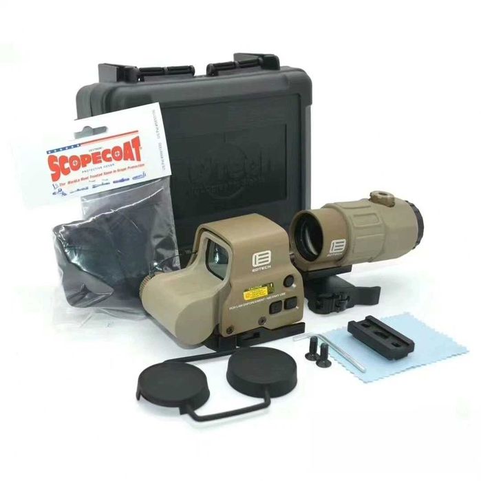 Коллиматор Eotech 558 + Магнифер Eotech G45 / набор для АК74, АР15, М4