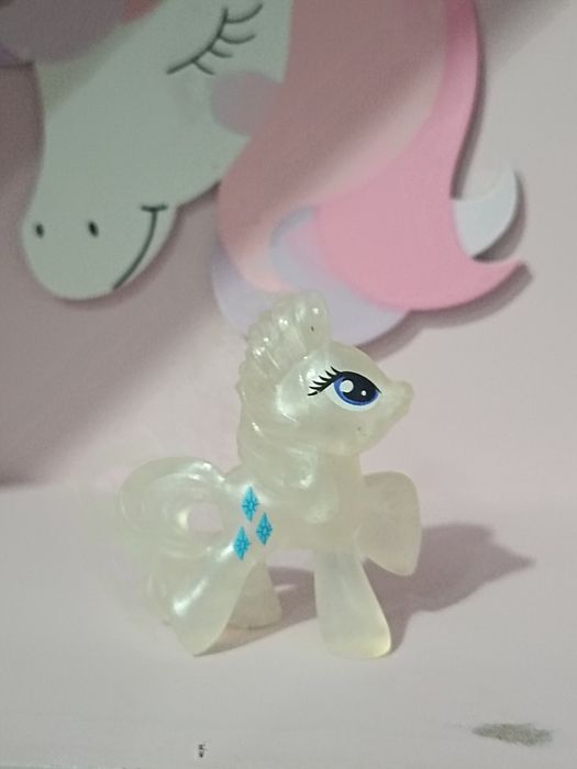 My Little Pony Rarity transparent G4 Hasbro figurka MLP kucyk