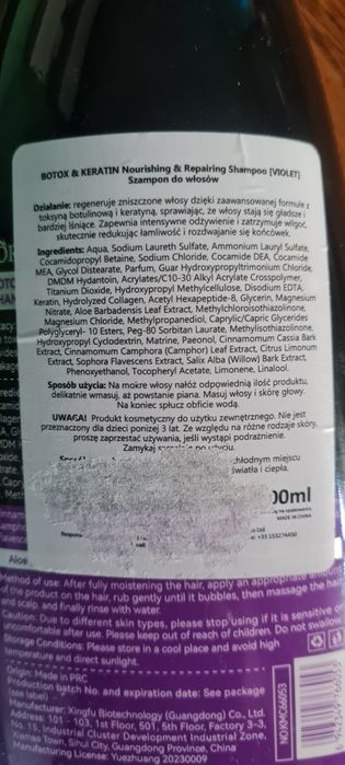 Zestaw do włosów Botox Keratyna