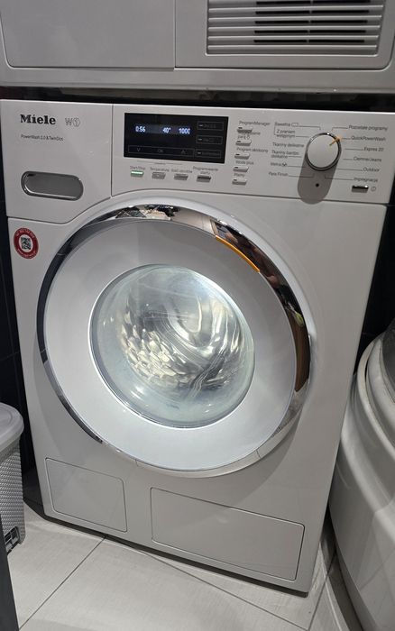 Pralka Miele W1 mało używana drzwi na lewo, twindos, para, 8kg 1400obr
