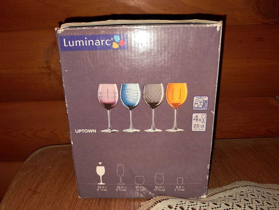 Четыре бокала, стекло,Франция