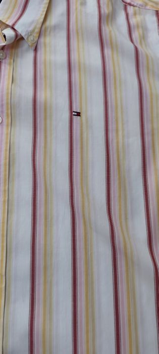 Koszula Męska Tommy Hilfiger Paski Kolorowa L