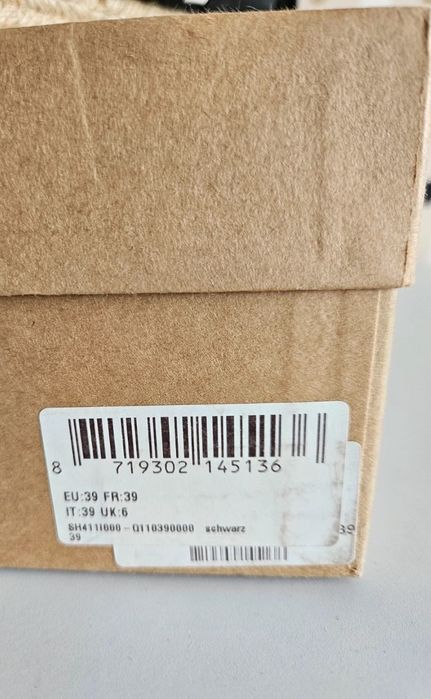 Shabbies Amsterdam Sandały espadryle 100% skóra + juta r.39