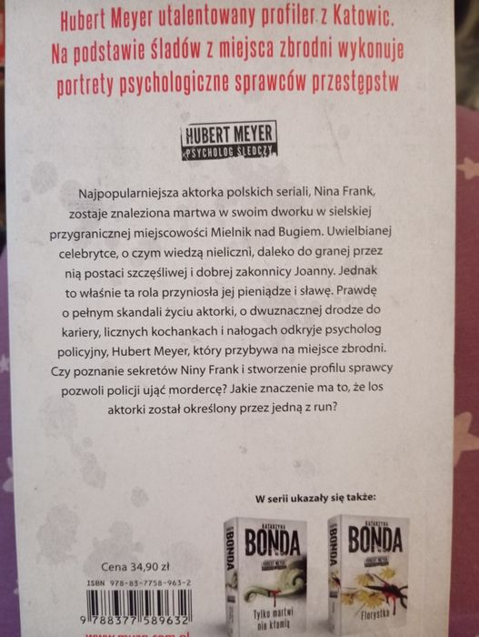 Książka "Sprawa Niny Frank" Katarzyna Bonda