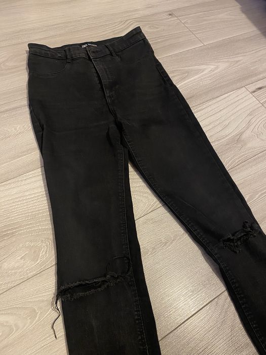 Jeansy z wysokim stanem zara