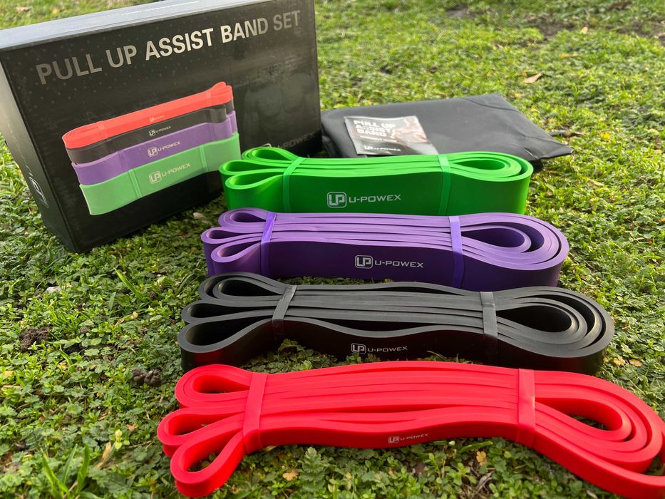Резинки для фитнеса, подтягивания U-Powex, Оригинал! 44мм,зеленая,