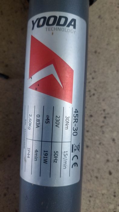 Siłownik do rolet YOODA 45R-30  30Nm