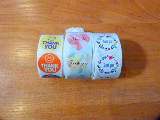 naklejki zestaw 150 sztuk 3x 50  Thank You Dziękuję podziękowanie