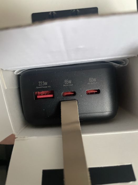 Повербанк для ноутбука  MAKE 30000 mAh 65W PD+QC Black