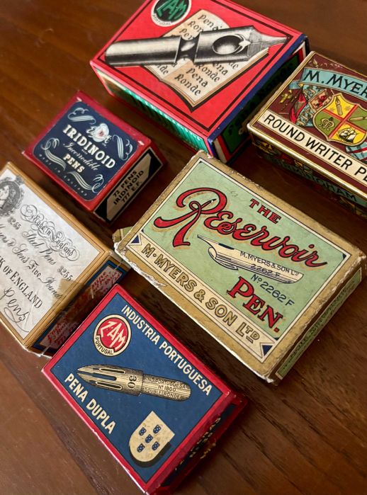 Aparos de escrita lote selecionado (Myers, ZAM, Iridinoid) 6 caixas