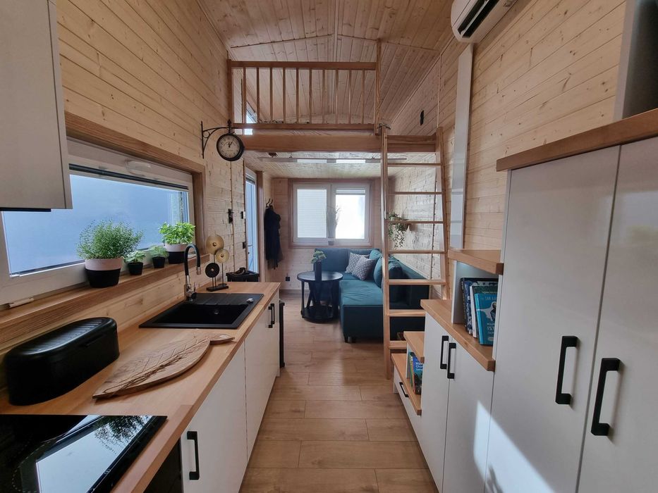 Dom mobilny na kółkach wyposażony dom Ida House Przyczepa 14,5 m² - Więcej