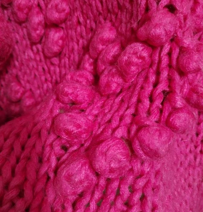 Рожевий плюшевий светр великого розміру