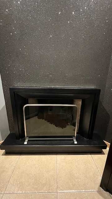 Vidro com moldura em Inox para Lareira