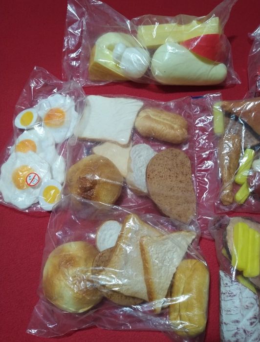 Alimentos para brincar bebé crianças ou decoração cozinha restaurante