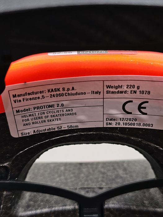 Kask rowerowy KASK protone M 52-58 wg11